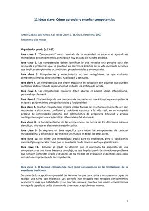 Documento 11 Ideas Claves