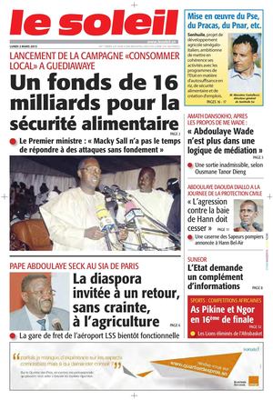 Edition Du 2 Mars 2015