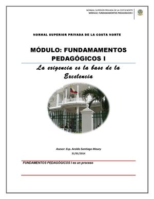 1 Módulo Fundamentos I Norsucon