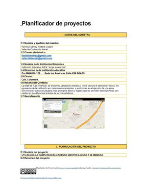 Planificador De Proyectos