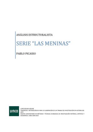 Youblisher Com 66072 An Lisis Estructuralista Las Meninas De Picasso