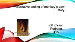 Alternative Ending Of Monkey´s Paw Story Para Calameo 2