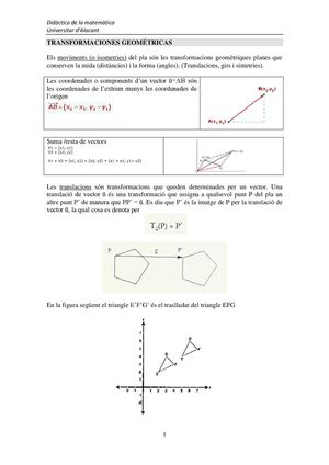 Teoria Transformacions Geometriques