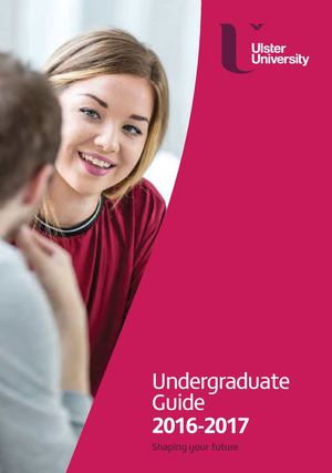 Ulster Undergraduate Guide 2016-2017