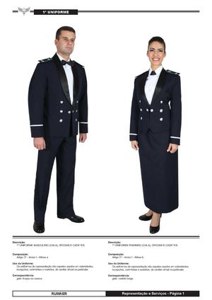 Uniforme de Representação E Serviços Força Aérea Brasileira