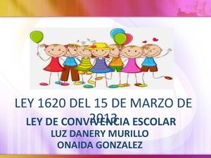 Ley 1620 Del 15 De Marzo De 2013