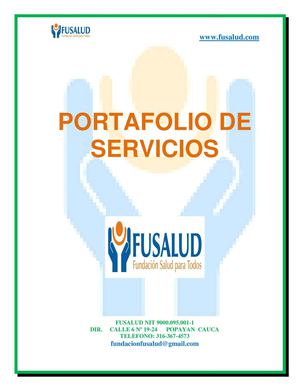 Portafolio De Servicios Tarea