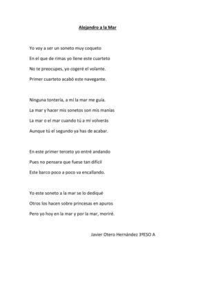 Sonetos 3º Eso A