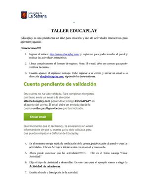 Taller Educaplay