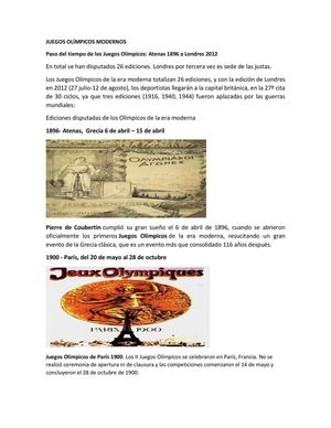 Juegos Olímpicos Modernos