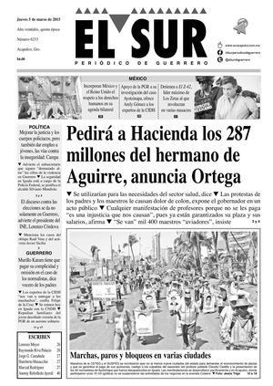 El Sur Jueves 05032015