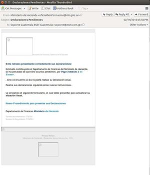 Correo malicioso