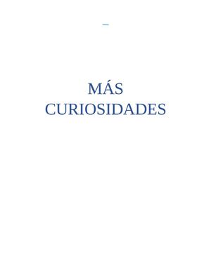 MAS CURIOSIDADES