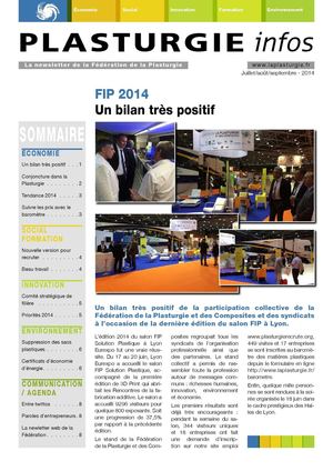 Plasturgie Infos 3ème trimestre 2014