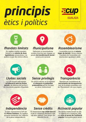 Principis ètic i polítics CUP Igualada