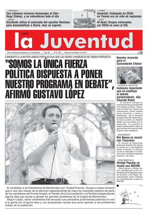CANDIDATO A LA IM POR UNIDAD POPULAR DIJO QUE LOS DEMÁS CANDIDATOS NO TIENEN PROPUESTA