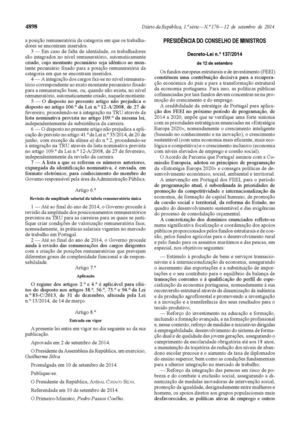Decreto de Lei 137 2014