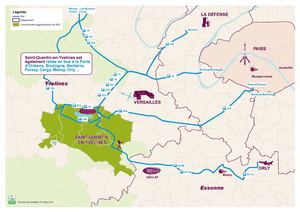 Accès Saint-Quentin-en-Yvelines par le bus