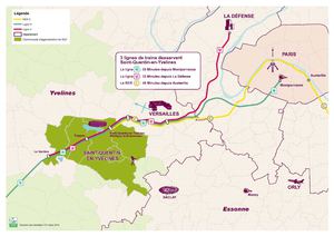 Accès Saint-Quentin-en-Yvelines par le train