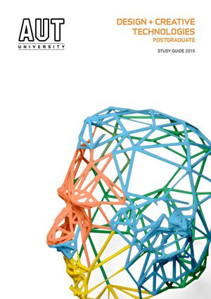 2015 Postgraduate Design And Creative Technologies Study Guide
