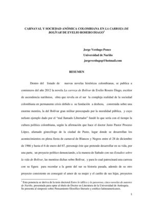 Carroza De Bolivar