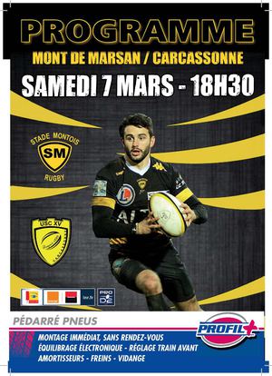 PROGRAMME DE MATCH SMR vs CARCASSONNE 07/03/2015
