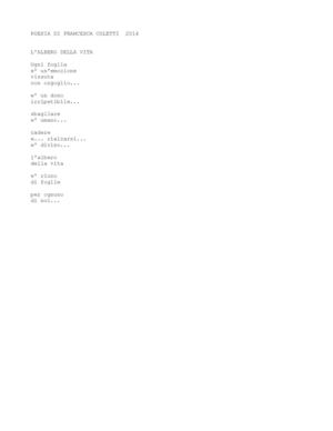 Poesia Albero Della Vita