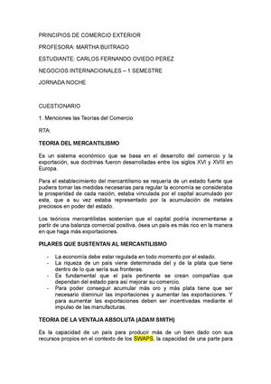 Principios De Comercio Exterior