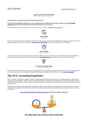 Glg Accounting –Accountant In Chicago Helps You Remain At The Top