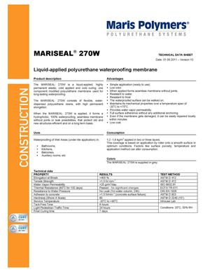 Kitchen Waterproofing - Mariseal 270w