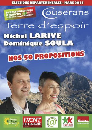 Projet du Rassemblement à gauche aux départementales 2015 | Canton du Couserans Ouest