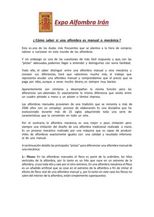 2 Alfombra Manual O Mecanica