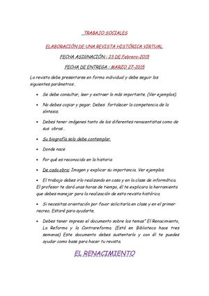 Trabajo Ciencias Sociales Renacimiento, Reforma Y Contrareforma (1)