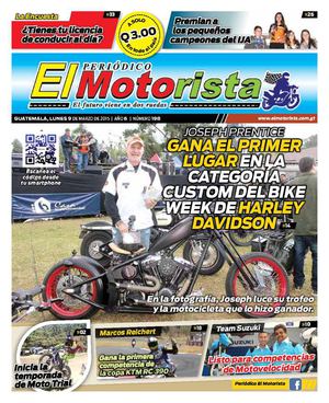 Periódico El Motorista 09 de Marzo del Año 2015