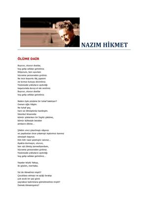 nazım hikmet