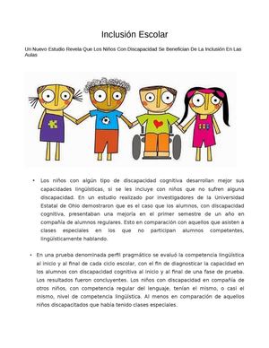 Inclusion Escolar