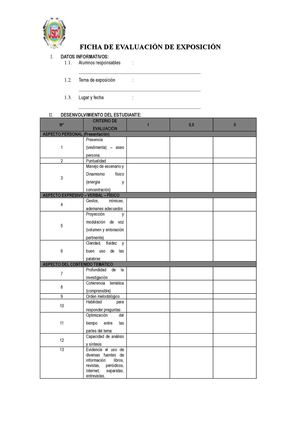 Ficha De Exposicion 2015