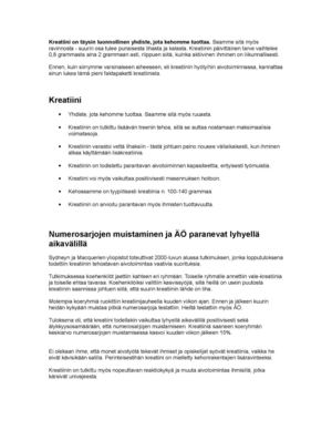 Kreatiinin Hyödyt Aivotoimintaan