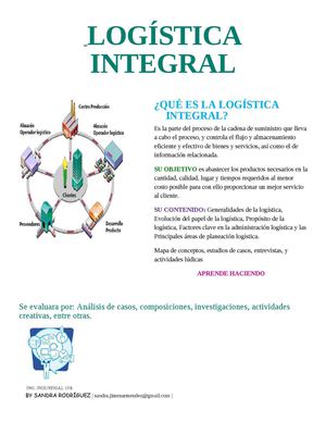 Logística Integral, Portada
