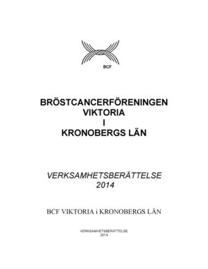 2014 Bcf Verksamhetsberättelse