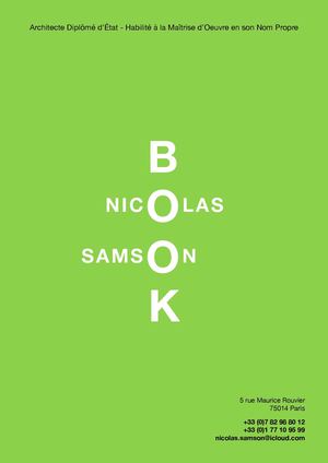 Book & Cv Samson Nicolas 2014