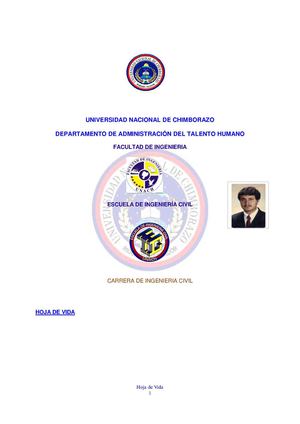 Hoja De Vida