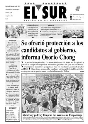 El Sur Jueves 12032015