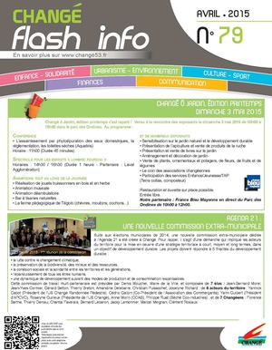 Flash info d'avril 2015