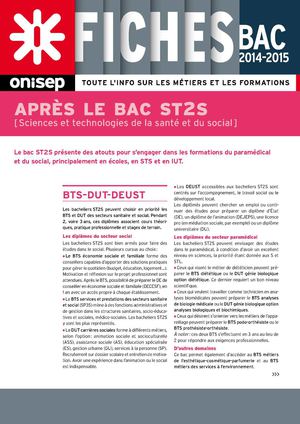 Que faire après le bac ST2S ?