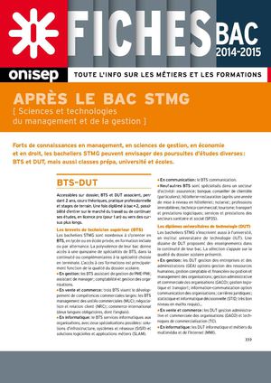 Que faire après le bac STMG ?