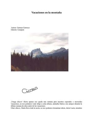 Cuento: Vacaciones en la montaña
