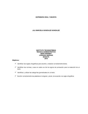 Expresión Oral Y Escrita