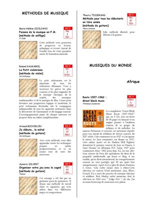 Tendances Musique décembre 2015