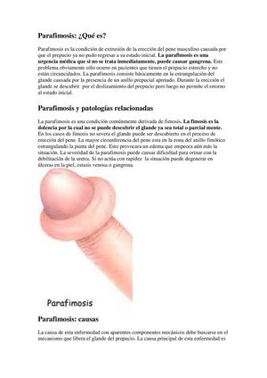 La parafimosis ¿qué es?